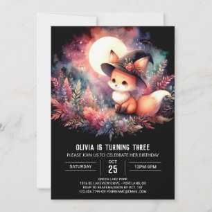 Custom Niedlich Fox Geburtstag digital Einladung