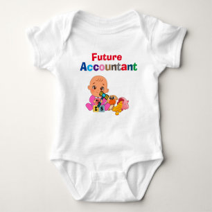 Custom Niedlich Funny Baby Future Accountant Baby Strampler