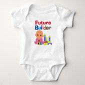 Custom Niedlich Funny Baby Future Builder Architec Baby Strampler (Vorderseite)