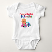 Custom Niedlich Funny Baby Future Rocket Scientist Baby Strampler (Vorderseite)