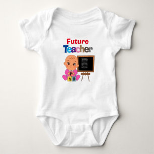 Custom Niedlich Funny Baby Future Teacher Baby Strampler