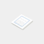 Custom Niedlich Ghost Family Girl Blue Design Post-it Klebezettel (angewinkelt)