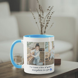 Custom Niedlich Girl Foto Collage Coffee Tasse