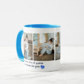 Custom Niedlich Girl Foto Collage Coffee Tasse (Vorderseite Links)