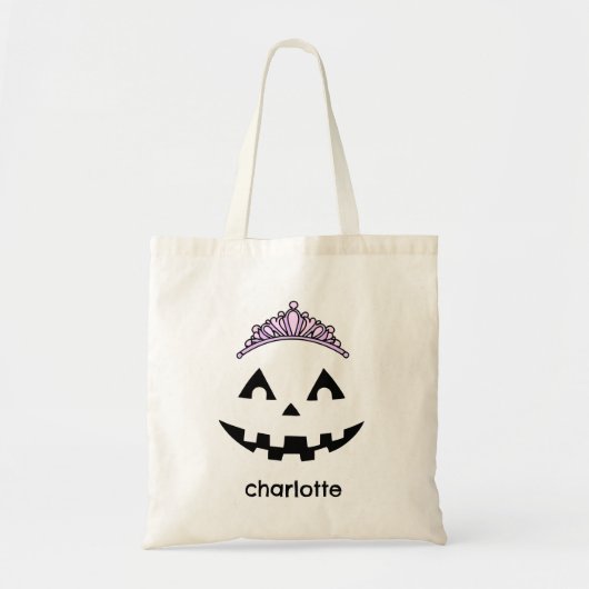 Custom Niedlich Girly Kürbislaterne Pumpkin Hallow Tragetasche (Vorne)