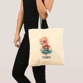 Custom Niedlich Girly Pink Hexenfarbe Halloween Tragetasche (Vorderseite (Produkt))