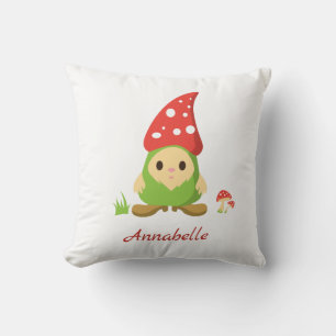 Custom Niedlich Gnome Mushroom Kinderzimmer Kinder Kissen