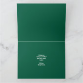 Custom Niedlich Grey Kitty Foto Purr-fect Weihnach Karte (Innenseite)