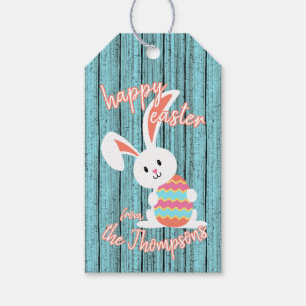 Custom Niedlich Happy Ostersonne mit farbigem Ei Geschenkanhänger