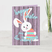 Custom Niedlich Happy Ostersonne mit farbigem Ei Karte (Vorderseite)