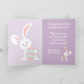 Custom Niedlich Happy Ostersonne mit farbigem Ei Karte (Innenseite)