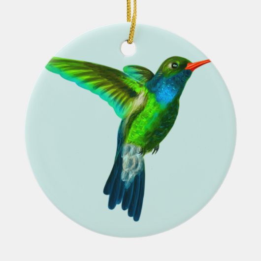 Custom Niedlich Hummingbird Foto Ornament (Vorne)