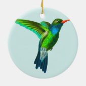 Custom Niedlich Hummingbird Foto Ornament (Hinten)