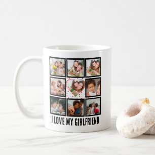 Custom Niedlich I Liebe meiner Freundin 9 Foto Col Kaffeetasse