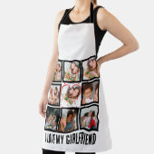 Custom Niedlich I Liebe meiner Freundin 9 Foto Col Schürze (InSitu)