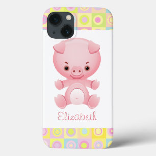 Custom Niedlich Kawaii Pink Pig Case-Mate iPhone Hülle