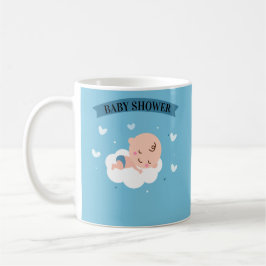 CUSTOM Niedlich Light Blue Baby Dusche Kaffeetasse