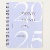 Custom Niedlich Lila Minimal 2025 Kalender Planer (Vorderseite)
