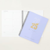 Custom Niedlich Lila Minimal 2025 Kalender Planer (Anzeige)