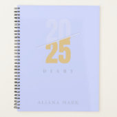 Custom Niedlich Lila Minimal 2025 Kalender Planer (Vorderseite)