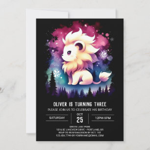 Custom Niedlich Lion Birthday Einladung