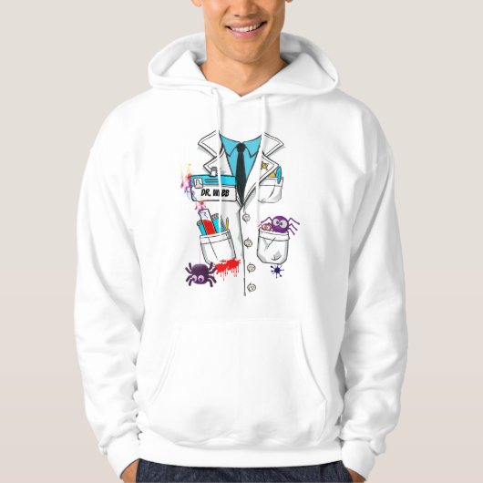 Custom Niedlich Mad Scientists Halloween Labrador  Hoodie (Vorderseite)