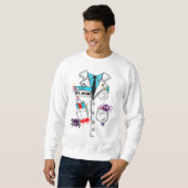 Custom Niedlich Mad Scientists Halloween Labrador Sweatshirt (Vorne ganz)