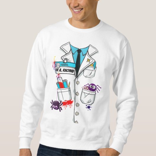 Custom Niedlich Mad Scientists Halloween Labrador  Sweatshirt (Vorderseite)