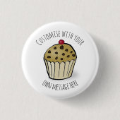 Custom Niedlich Mini Muffin Button (Vorderseite)