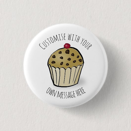 Custom Niedlich Mini Muffin Button (Vorderseite)