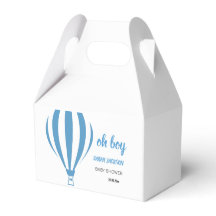 Custom Niedlich Oh Boy Hot Air Ballon Babydusche