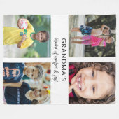 Custom Niedlich Oma Comfort Joto Collage Fleecedecke (Vorderseite (Horizontal))