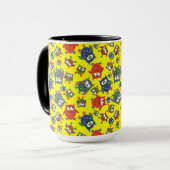 Custom Niedlich Owells Coffee Tasse, rot, blau, gr Tasse (Vorderseite Links)