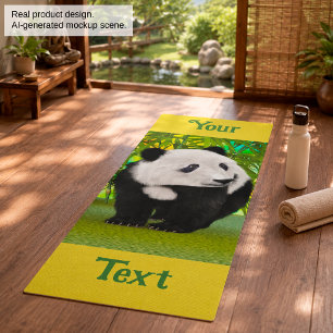 Custom Niedlich Panda Bear Kawaii Animal Lover Ges Yogamatte