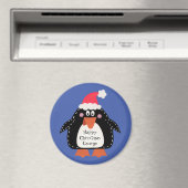 Custom Niedlich Penguin Weihnachts-Kleine Geschenk Magnet (In Situ (Geschirrspüler))