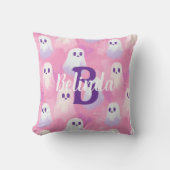 Custom Niedlich Pink Ghosts Girona Halloween Kissen (Vorderseite)