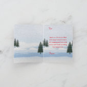 Custom Niedlich Poodle Hund mit kleinen Girl Xmas Karte (Innenseite)