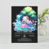 Custom Niedlich Princess Birthday Einladung (Stehend Vorderseite)