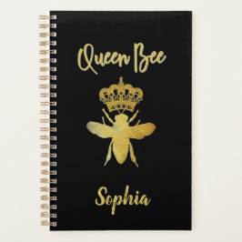 Custom Niedlich QUEEN BEE Gold Black Undated Month Planer