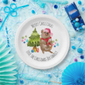 Custom Niedlich Quokka Weihnachten Pappteller (Party)
