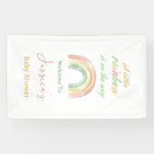 Custom Niedlich Rainbow Baby Dusche Willkommen Banner (Horizontal)