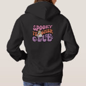 Custom Niedlich Retro Spooky Ghost Teacher Club Hoodie (Rückseite)
