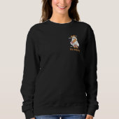 Custom Niedlich Retro Spooky Ghost Teacher Club Sweatshirt (Vorderseite)