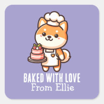 Custom Niedlich Shiba Inu Baker aus Liebe