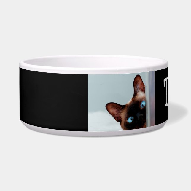 Custom Niedlich Siamese Cat Pet Bowl Napf (Links)