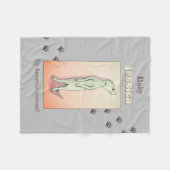 Custom Niedlich Soft Grau Peach Meerkat Baby Name Fleecedecke (Vorderseite (Horizontal))