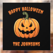 Custom Niedlich & Spooky Pumpkin glücklich Hallowe Fensteraufkleber (Blatt 2)