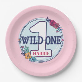 Custom Niedlich Teepee Boho Tribal Erster Geburtst Pappteller