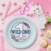 Custom Niedlich Teepee Boho Tribal Erster Geburtst Pappteller (Party)