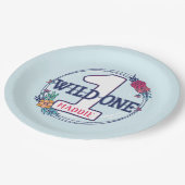 Custom Niedlich Teepee Boho Tribal Erster Geburtst Pappteller (Schrägansicht)